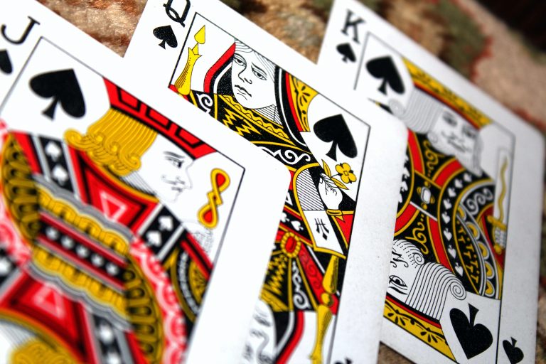 poker cards: J,Q,K