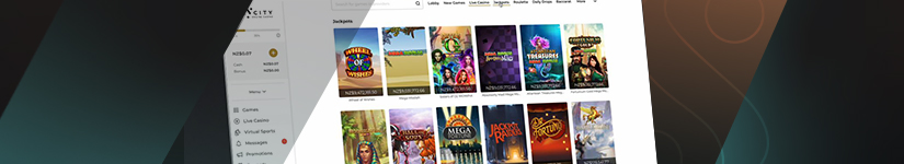 A screenshot of the desktop SkyCity Casino Website NZ